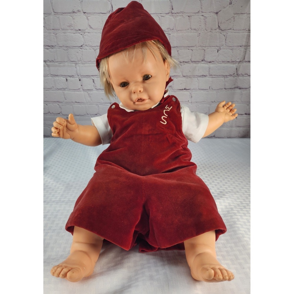 RARE Vintage Berjusa 1964 Soft Body 25" Baby Doll Realistic Look & Weight A++++